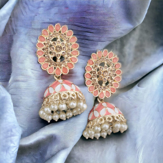 Handmade Minakari Earrings with a Touch of Elegance